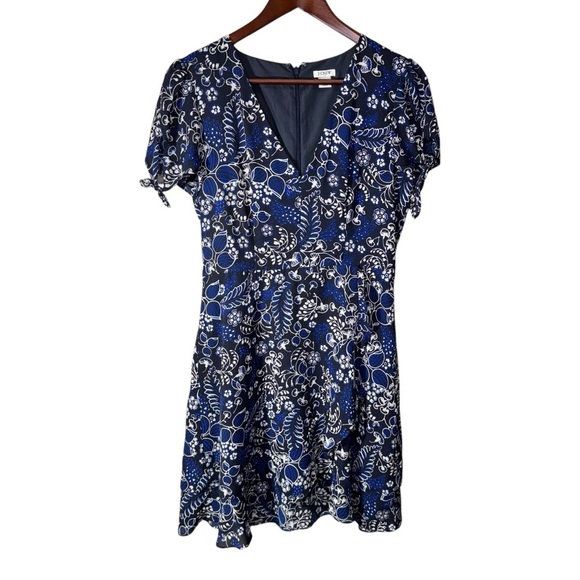 J Crew Floral Print Faux Wrap Dress Size 6 - Picture 1 of 12